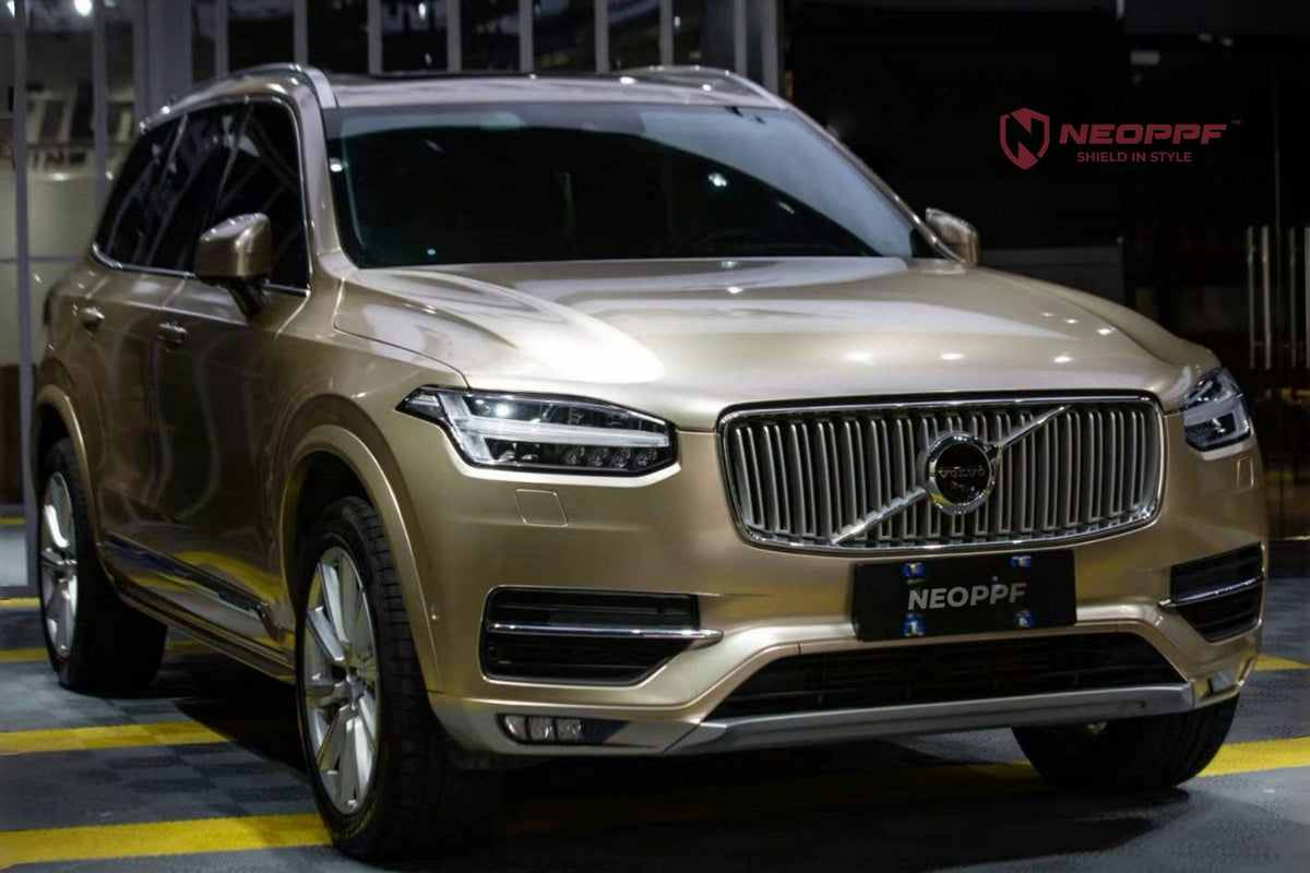 NEOPPF-branded Milan Gold vehicle visual used as a Color PPF reference