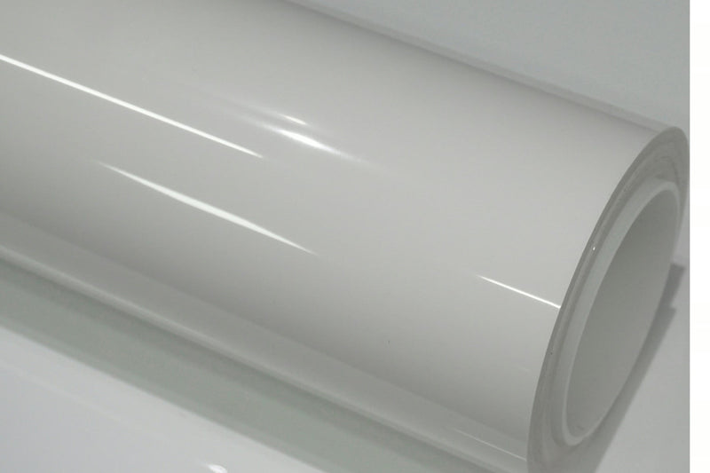 NEOPPF Crystal White product roll shown as a material-identity reference