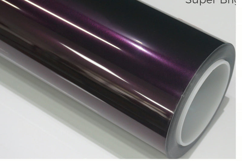 NEOPPF Glossy Black Magic Purple Color PPF roll shown for an incoming identity check