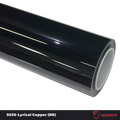 A sports car with Lyrical Copper paint protection film colored wrap is parking in the garage