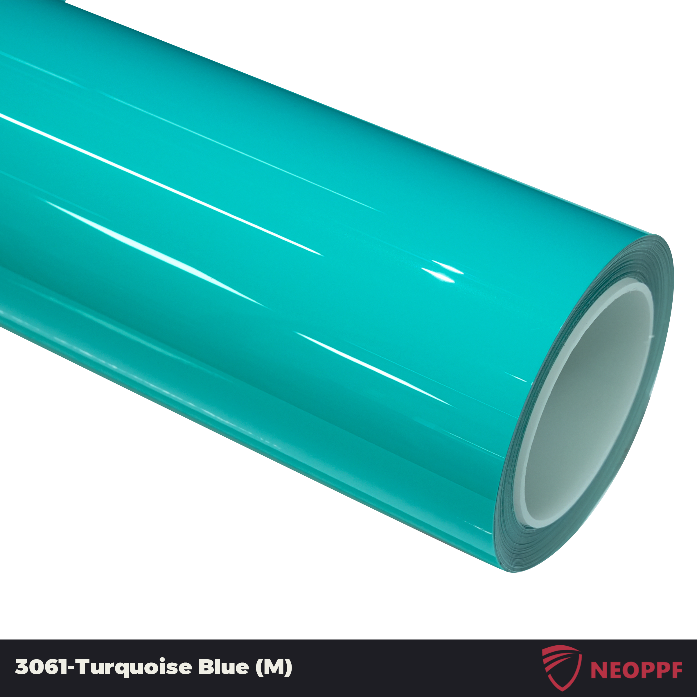 A sports car with Turquoise Blue paint protection film colored wrap is parking in the garage