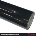 A sports car with Bright Graphite Gray paint protection film colored wrap is parking in the garage