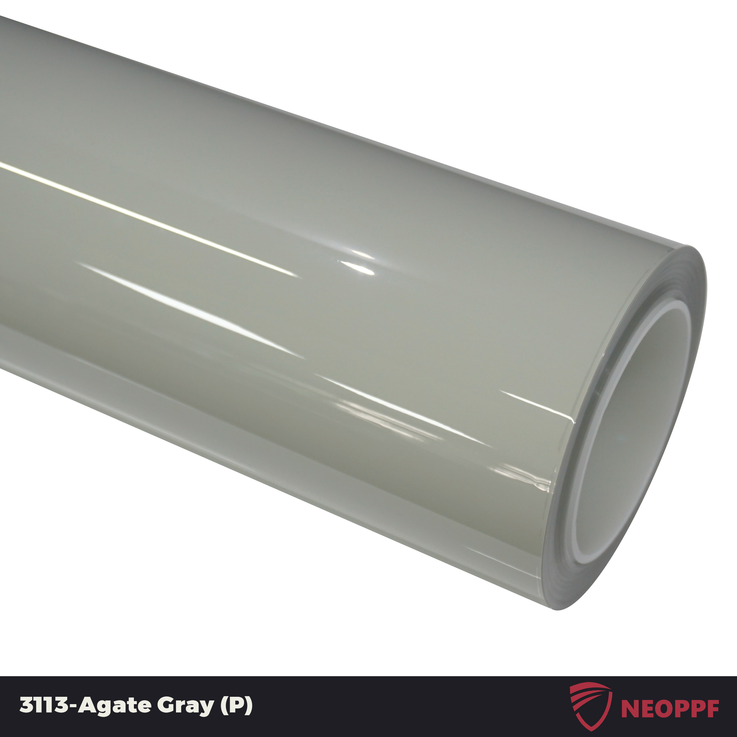 A sports car with Agate Gray paint protection film colored wrap is parking in the garage