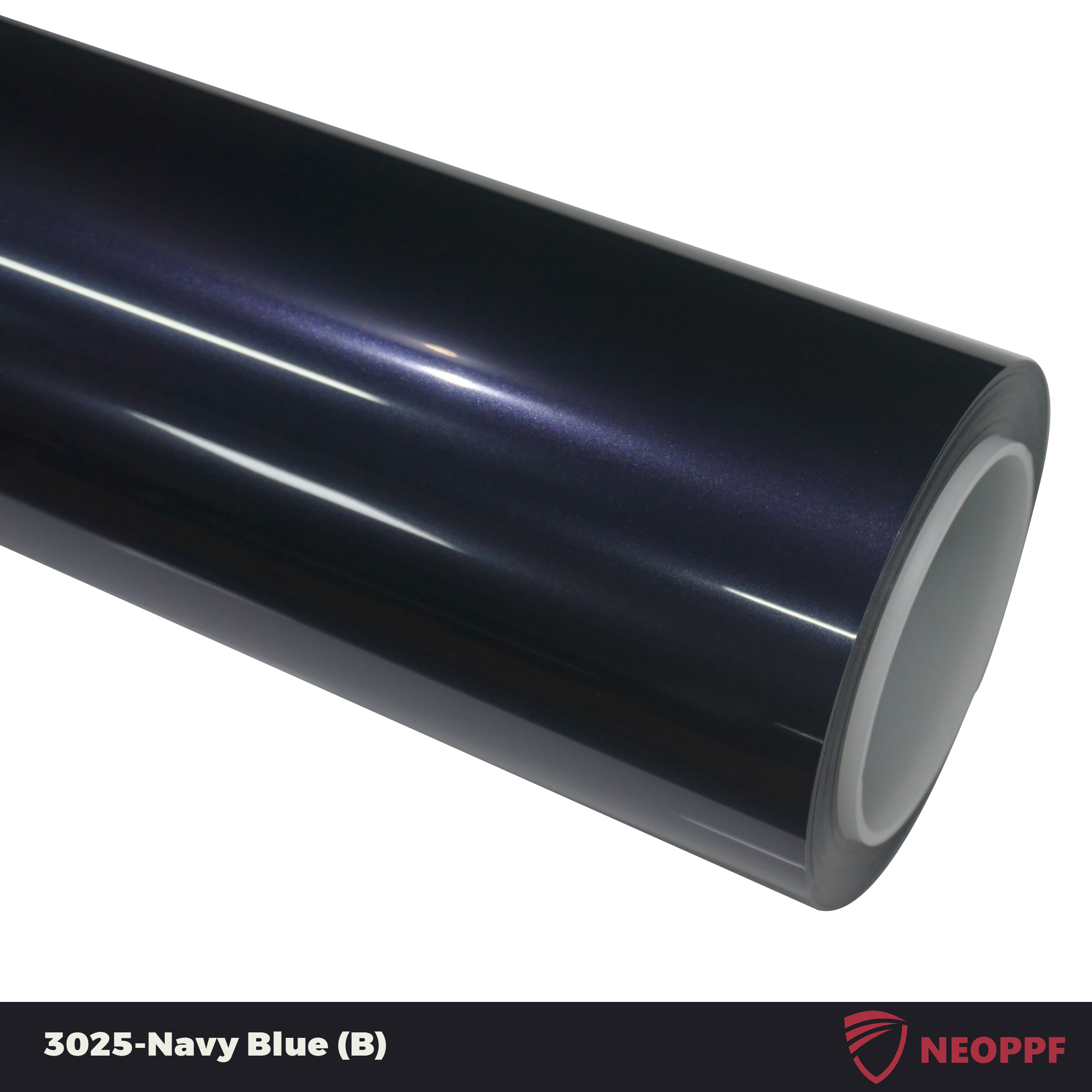 A sports car with Carbon Grayish Blue paint protection film colored wrap is parking in the garage
