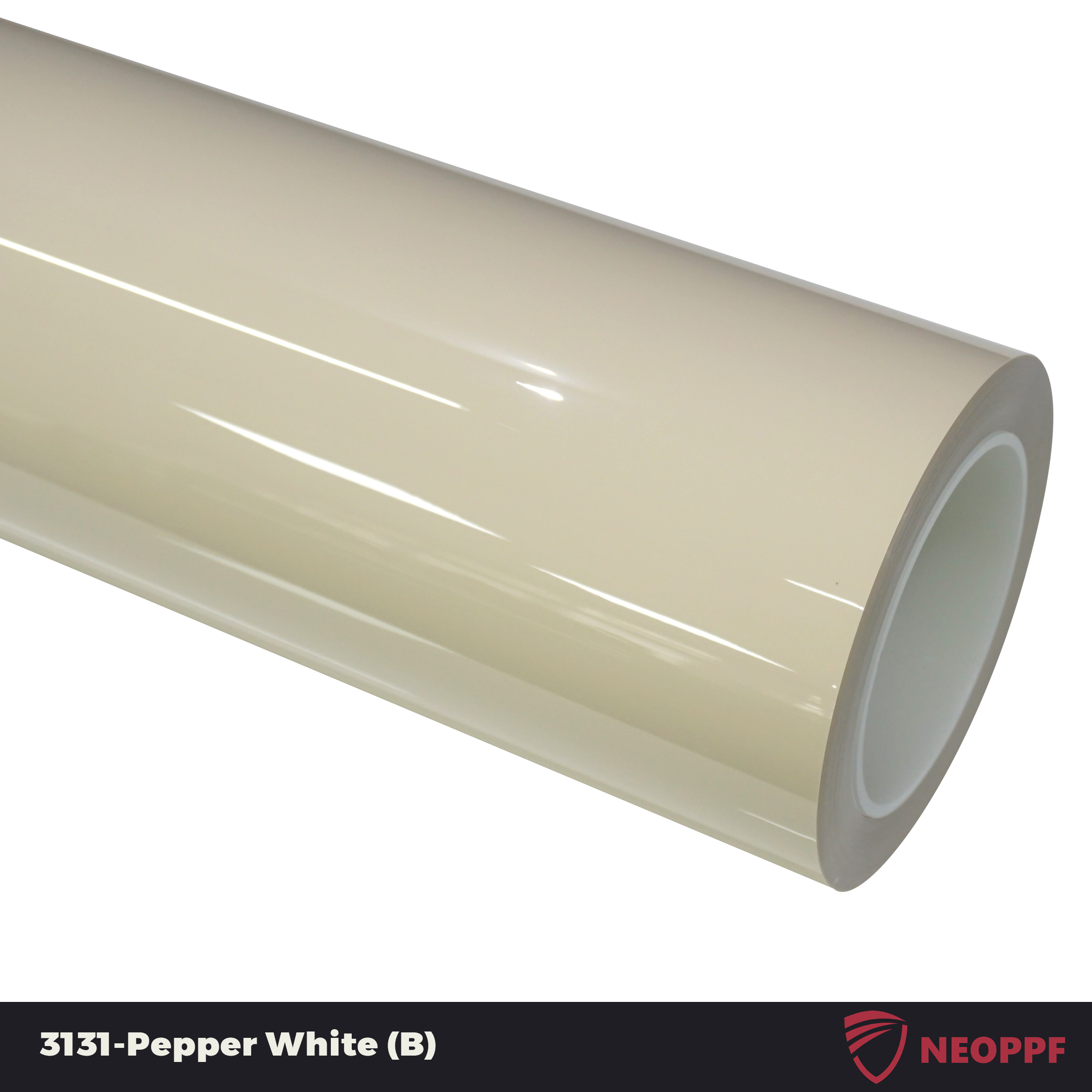A sports car with Pepper White paint protection film colored wrap is parking in the garage