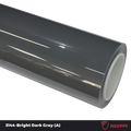 A sports car with Bright Dark Gray paint protection film colored wrap is parking in the garage