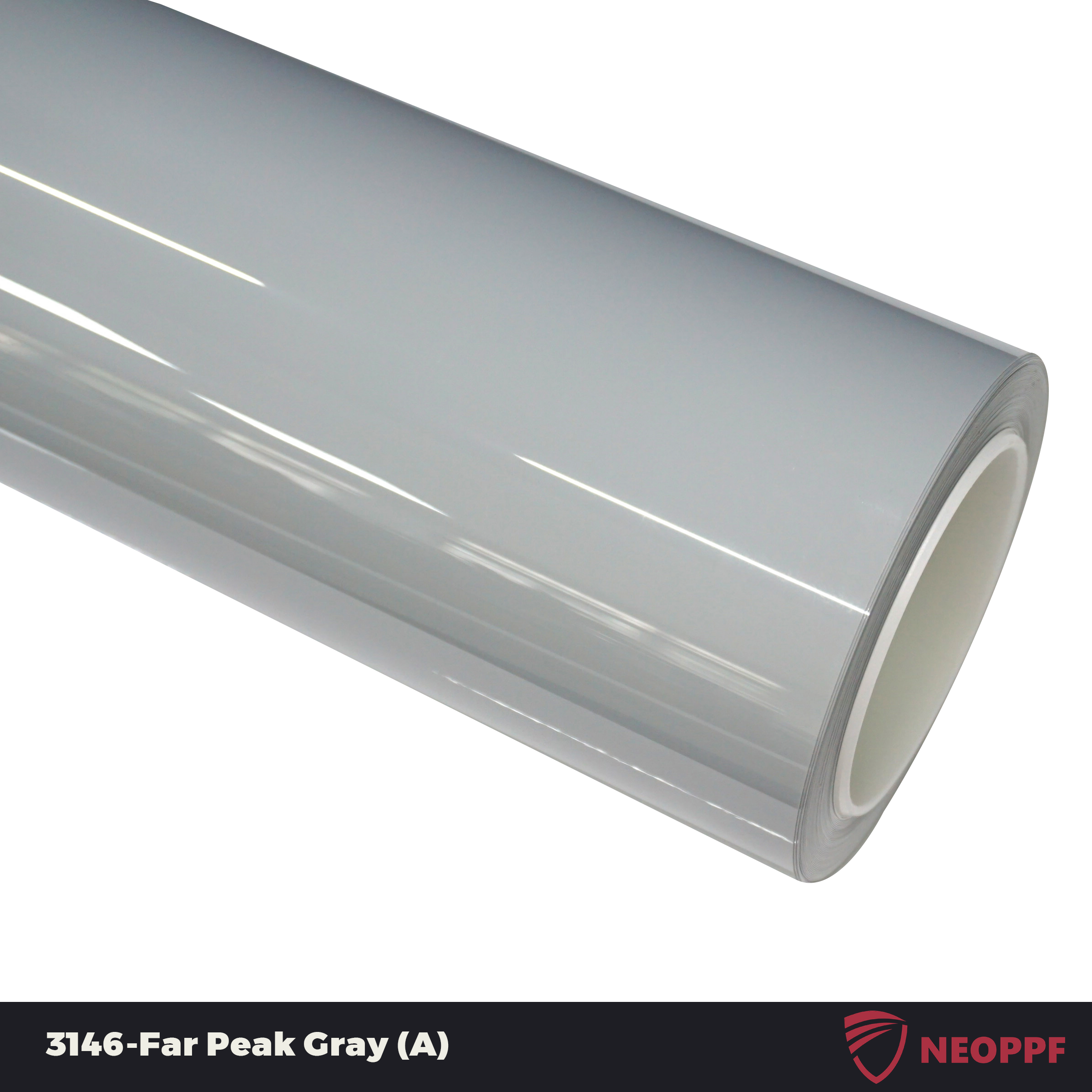 A sports car with Far Peak Gray paint protection film colored wrap is parking in the garage