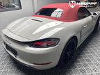 A sports car with Mystery Gray paint protection film colored wrap is parking in the garage