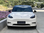 A sports car with Pepper White paint protection film colored wrap is parking in the garage