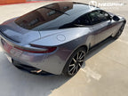A sports car with Shark Blue paint protection film colored wrap is parking in the garage