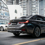 A sports car with Tungsten Metallic paint protection film colored wrap is parking in the garage