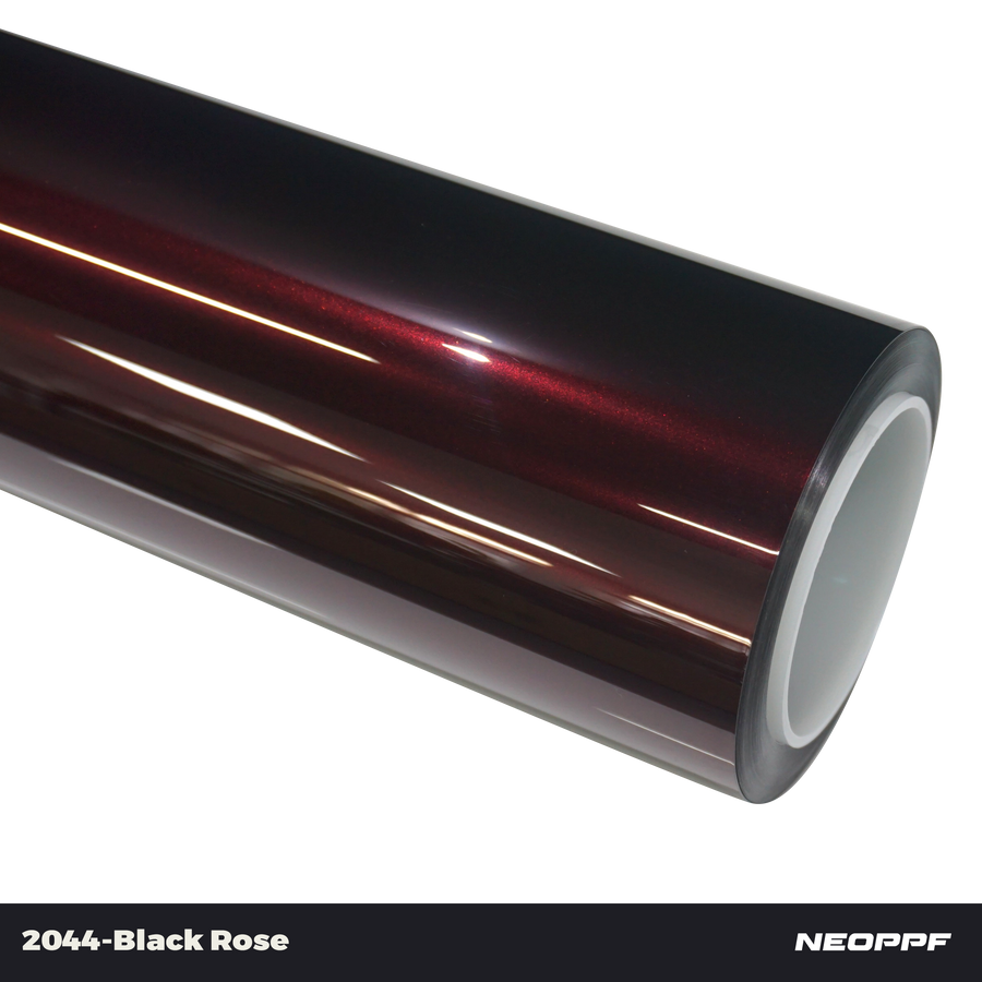 Black Rose colored PPF car wrap