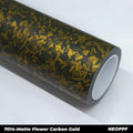 7014-Matte Flower Carbon Gold
